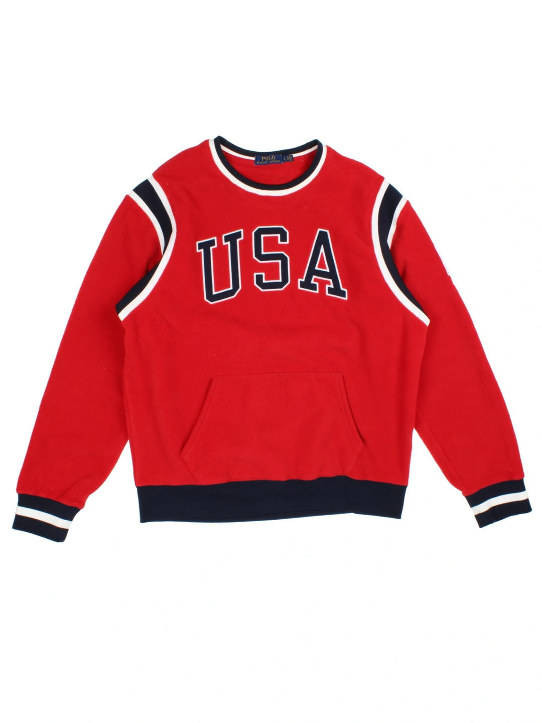 Ralph Lauren USA Fleece Crewneck Sweater (Size M)