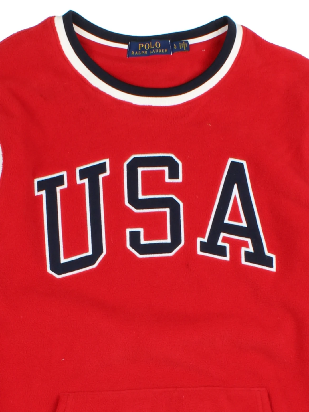 Ralph Lauren USA Fleece Crewneck Sweater (Size M)