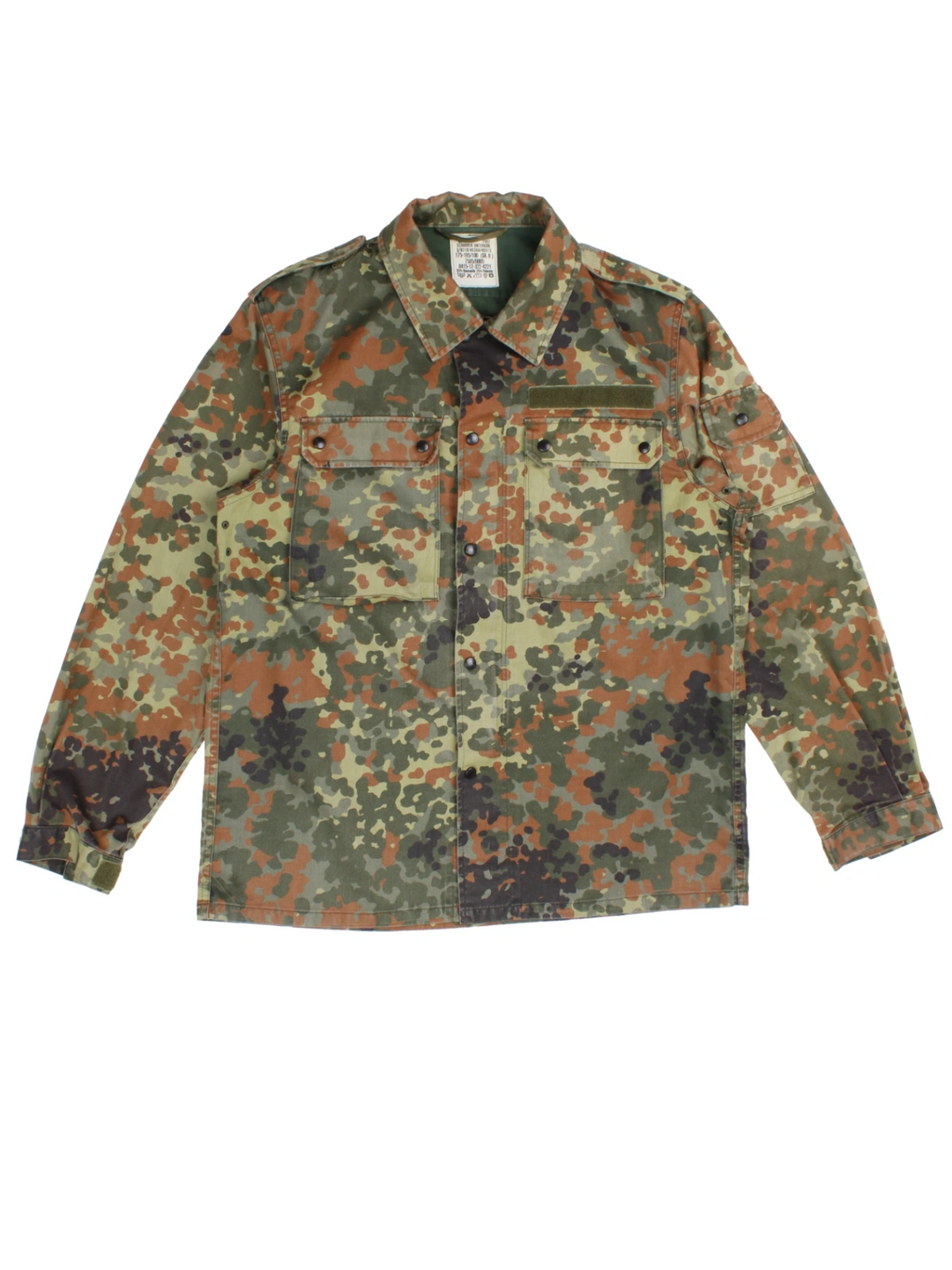 German Army Bundeswehr Flecktarn Camouflage Jacket (Size L) - VintageFolk