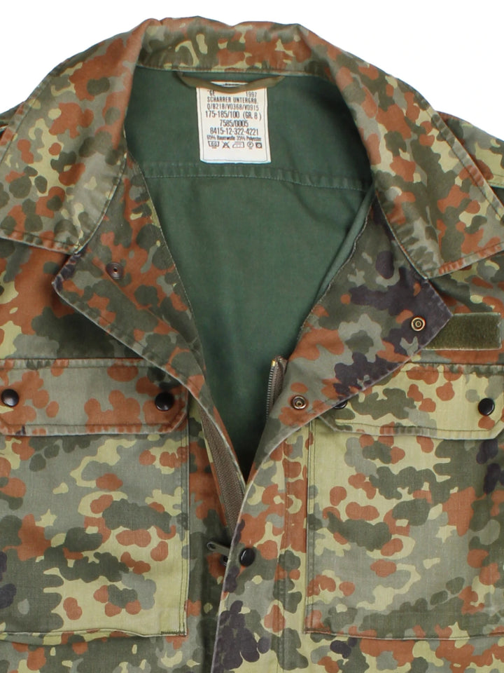 German Army Bundeswehr Flecktarn Camouflage Jacket (Size L) - VintageFolk