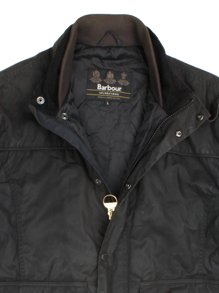 Barbour International Intel Wax Jacket (Size M) - VintageFolk