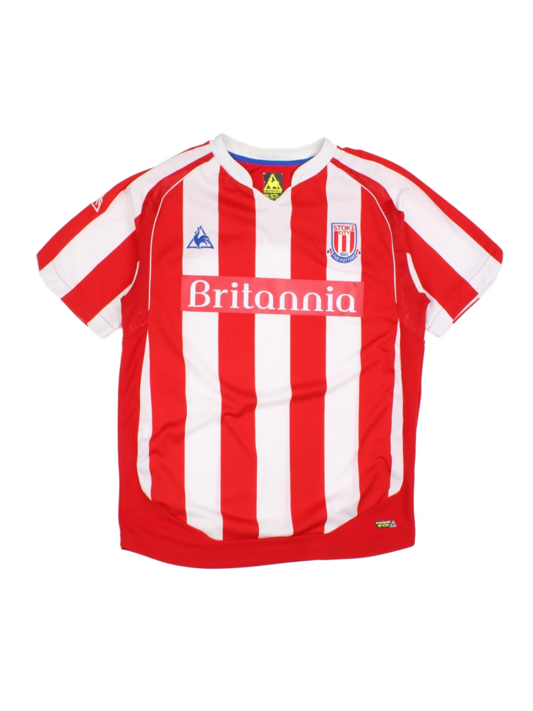 09-10 Le Coq Sportif Stoke City Home Football Shirt (Size M) - VintageFolk