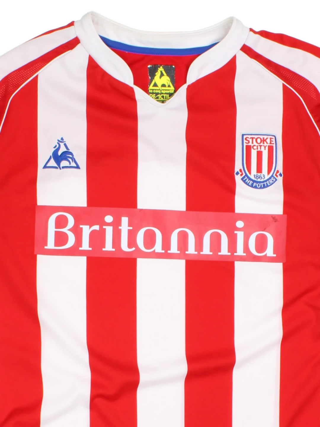 09-10 Le Coq Sportif Stoke City Home Football Shirt (Size M) - VintageFolk