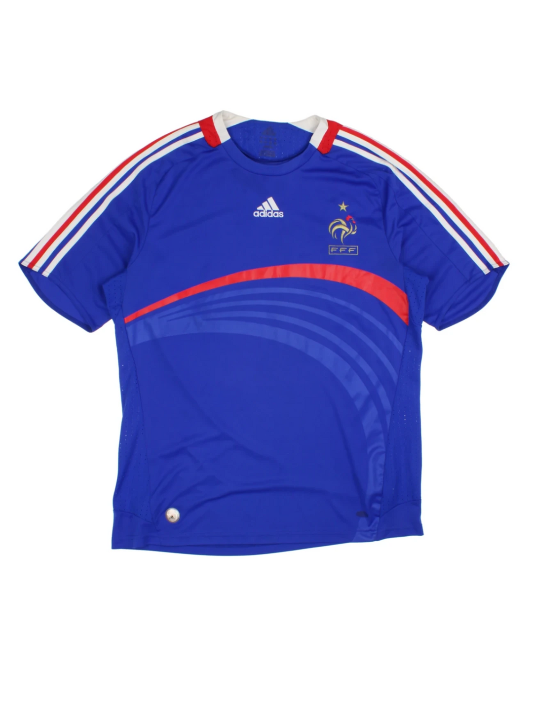 07-08 Adidas France Home Football Shirt (Size L) - VintageFolk