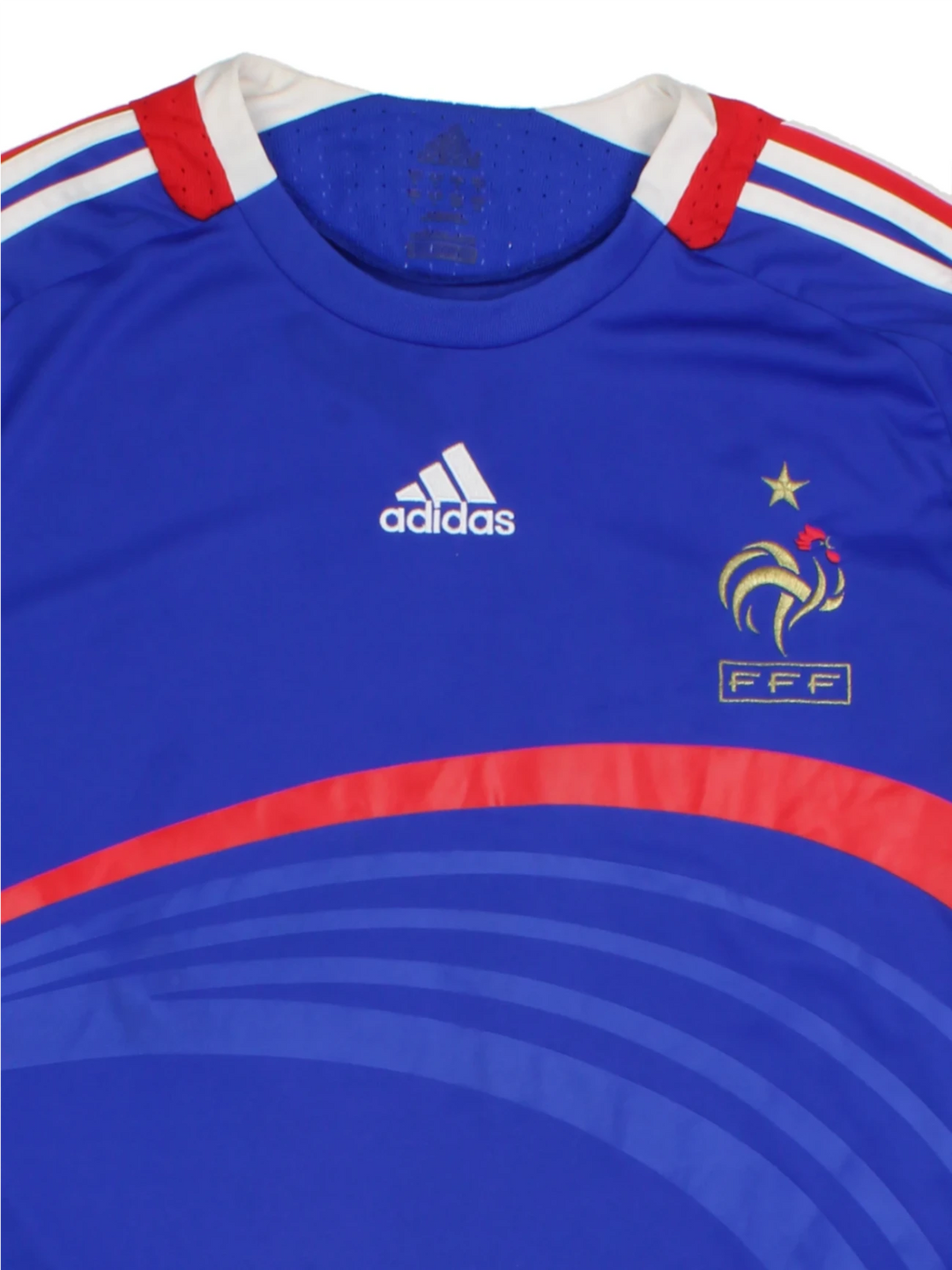 07-08 Adidas France Home Football Shirt (Size L) - VintageFolk