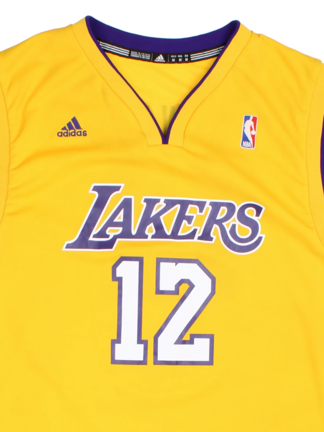 12-13 Adidas Los Angeles Lakers NBA Jersey (Size M) - VintageFolk