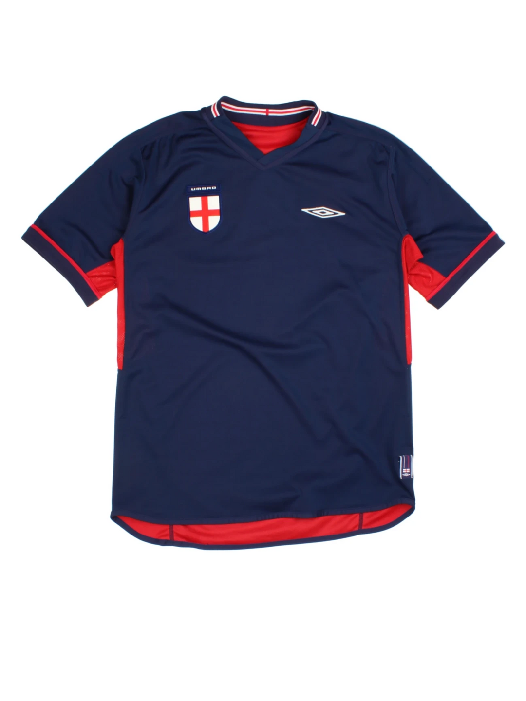 02-04 Umbro England Reversible Away Football Shirt (Size M) - VintageFolk
