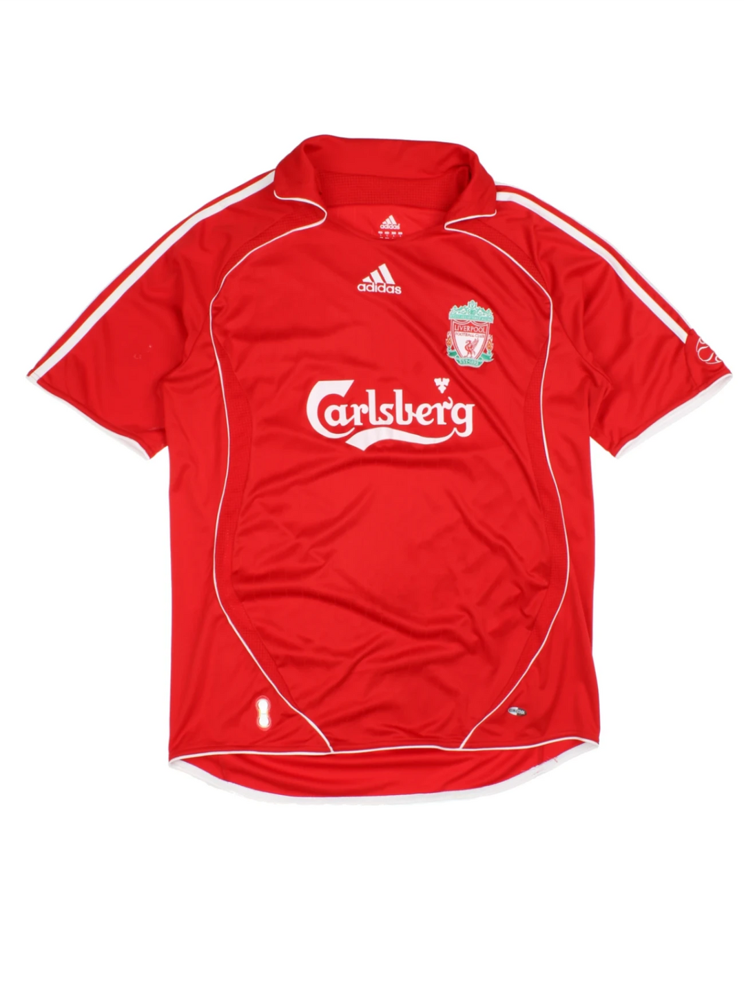 06-08 Adidas Liverpool FC Home Football Shirt (Size L) - VintageFolk