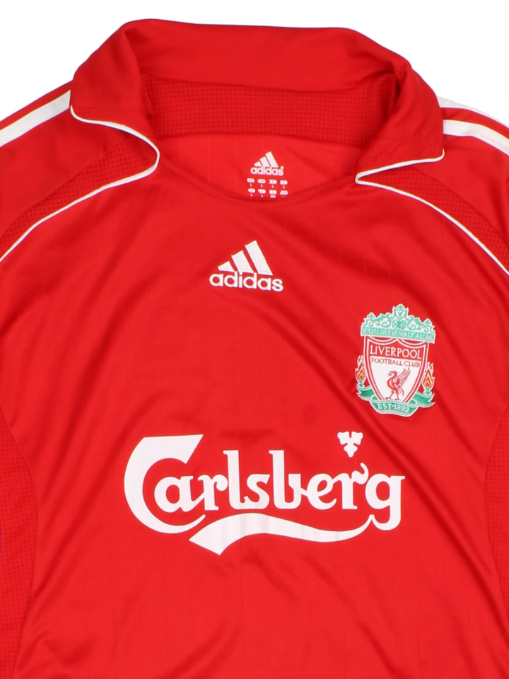 06-08 Adidas Liverpool FC Home Football Shirt (Size L) - VintageFolk