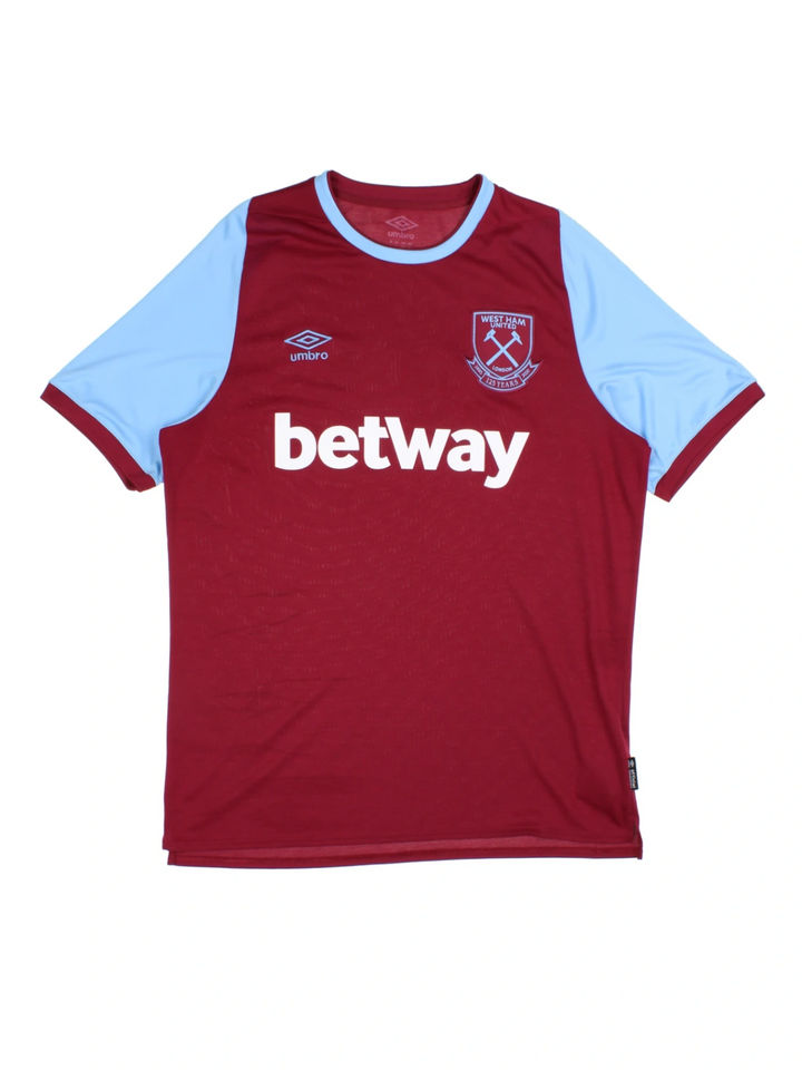 20-21 Umbro West Ham United Home Football Shirt (Size L)