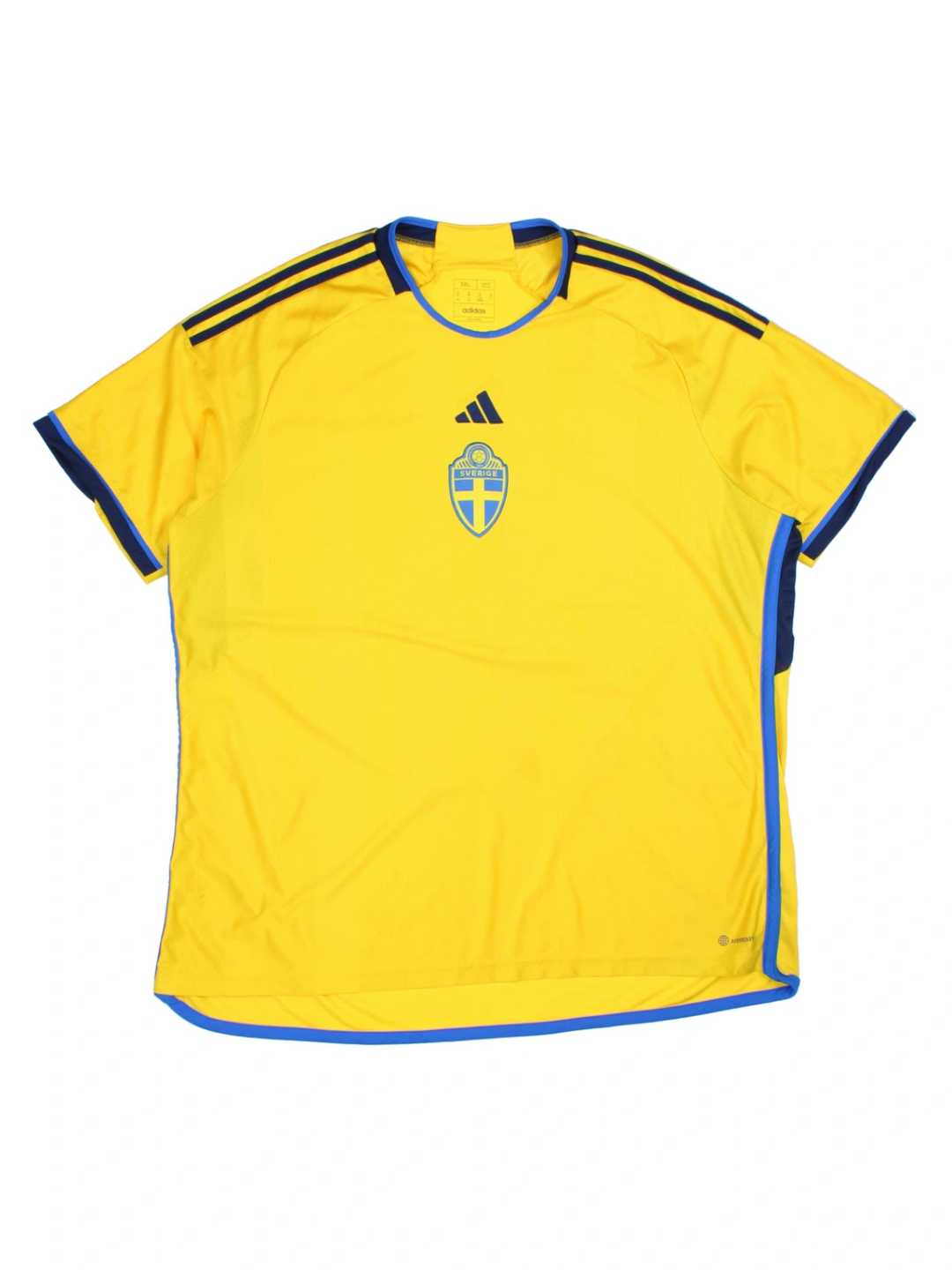 22-23 Adidas Sweden Home Football Shirt (Size XXXL) - VintageFolk