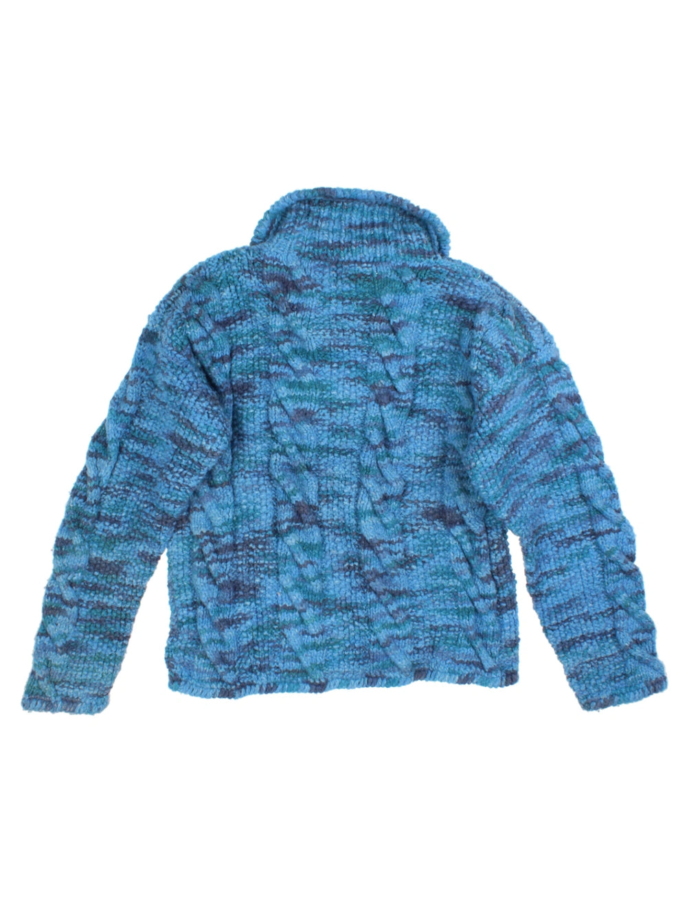 Pachamama Cable Knit Zip Cardigan (Size M) - VintageFolk