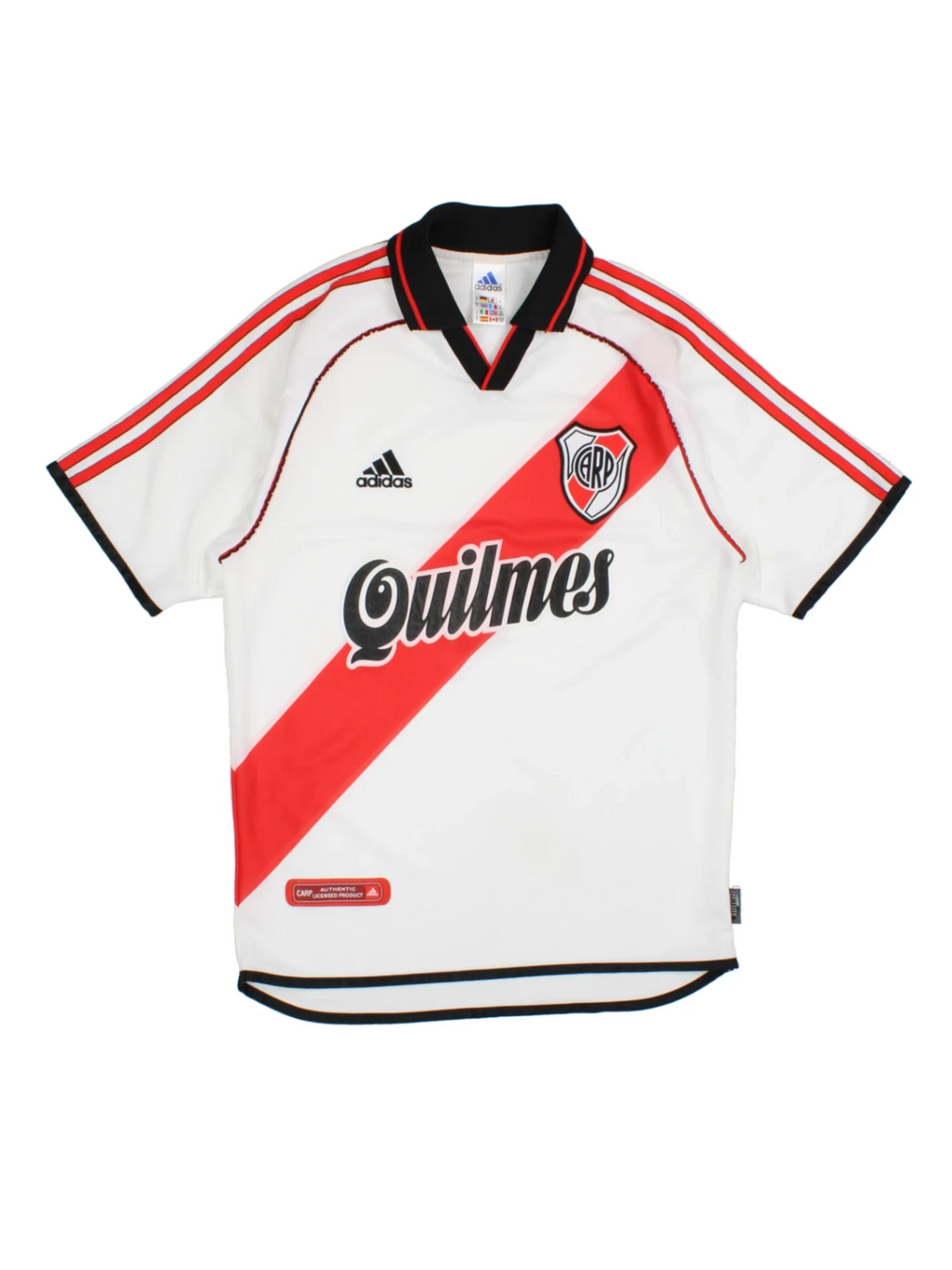 Adidas 00-02 River Plate Home Football Shirt (Size S) - VintageFolk