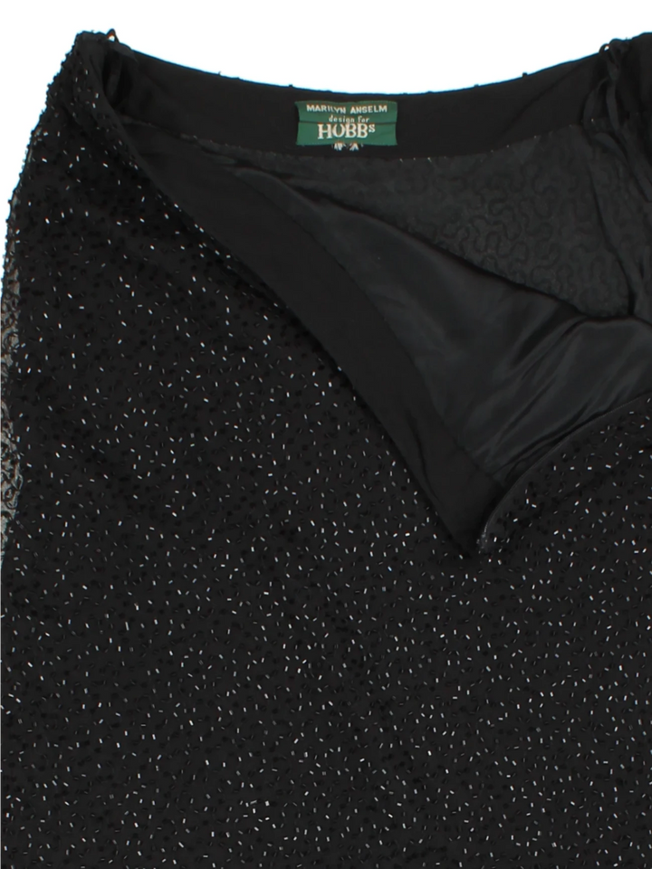 90's Hobbs Beaded Maxi Skirt (Size XS) - VintageFolk