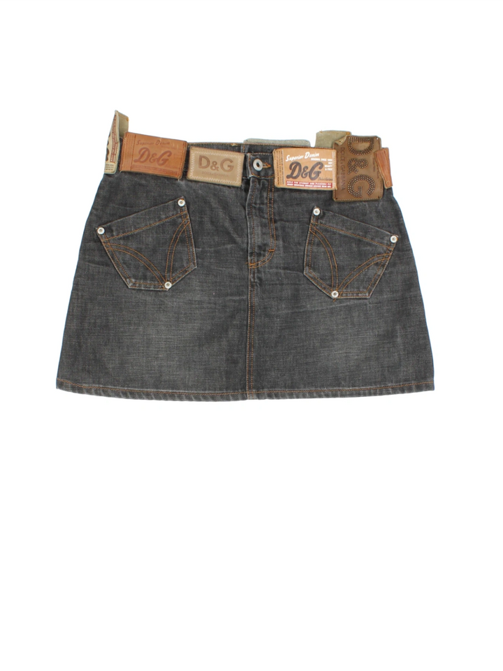 Y2K Dolce & Gabbana Mini Skirt (Size M) - VintageFolk
