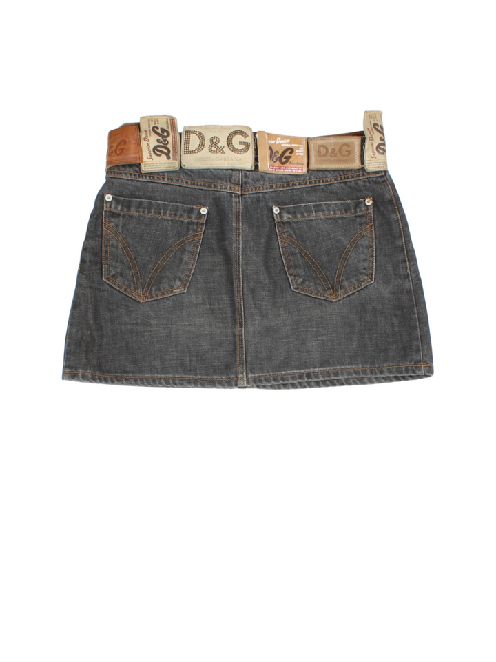Y2K Dolce & Gabbana Mini Skirt (Size M) - VintageFolk
