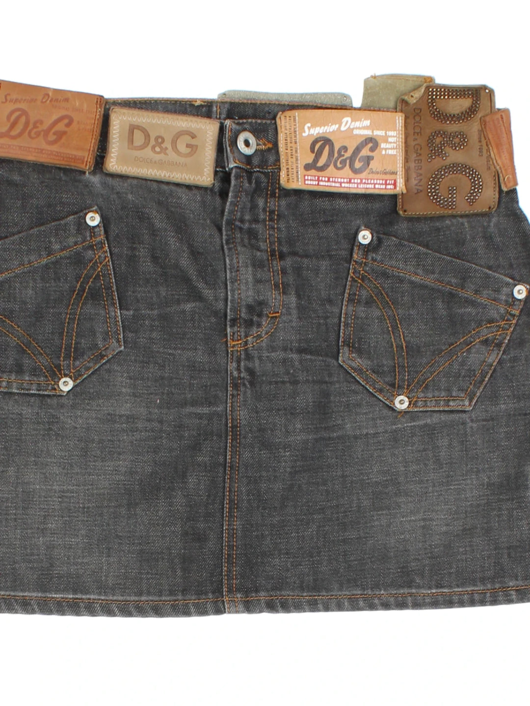 Y2K Dolce & Gabbana Mini Skirt (Size M) - VintageFolk