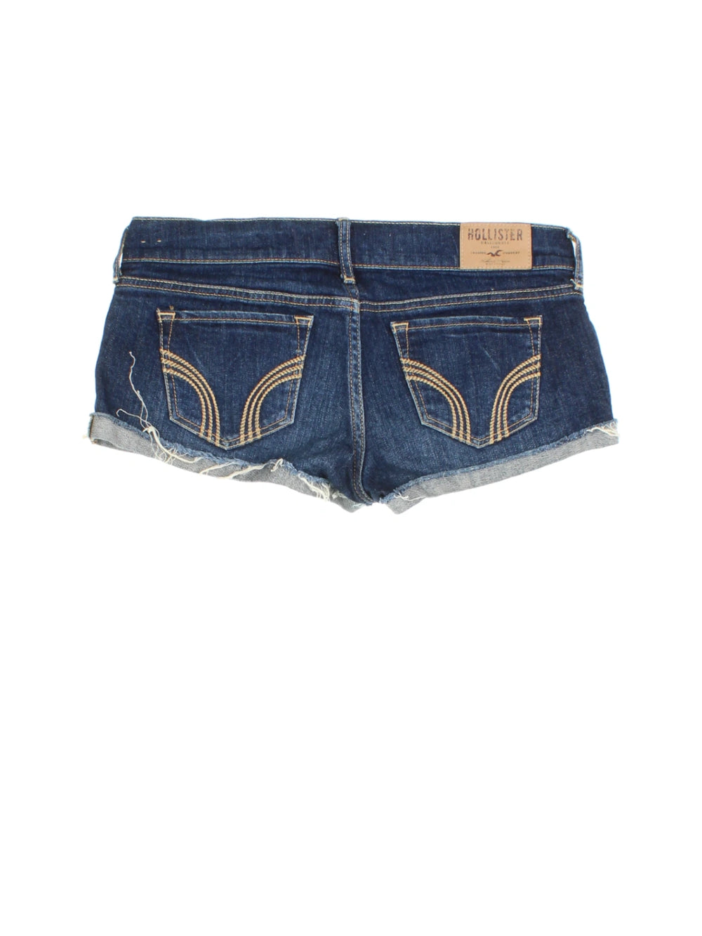 Y2K Hollister Denim Micro Shorts (Size L) - VintageFolk