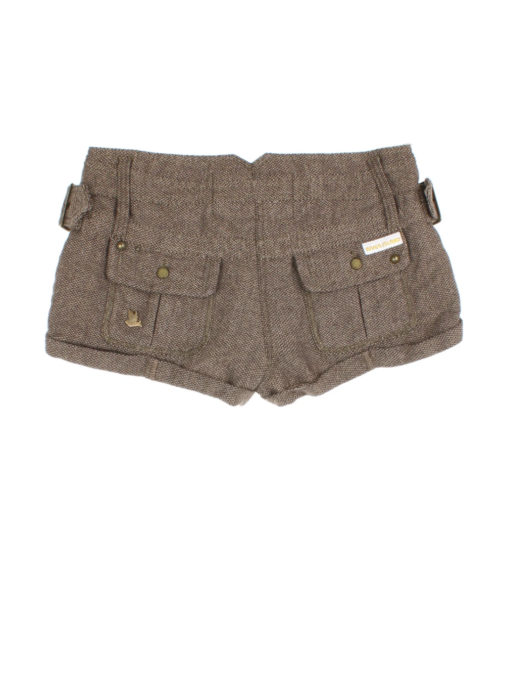 Y2K Wool Micro Shorts (Size XL) - VintageFolk