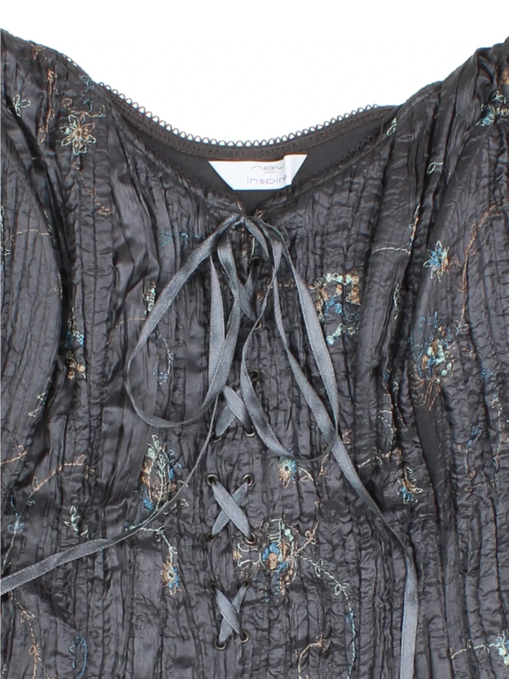 90's New Look Corset Top (Size M) - VintageFolk