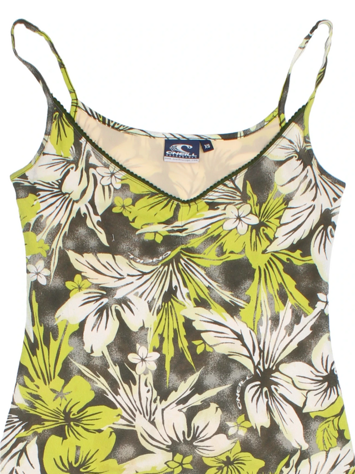 Y2K O'Neill Floral Midi Dress (Size XXS) - VintageFolk