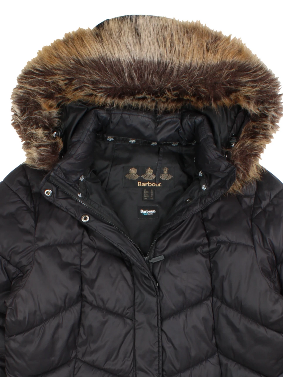 Barbour Clam Quilted Parka (Size M) - VintageFolk