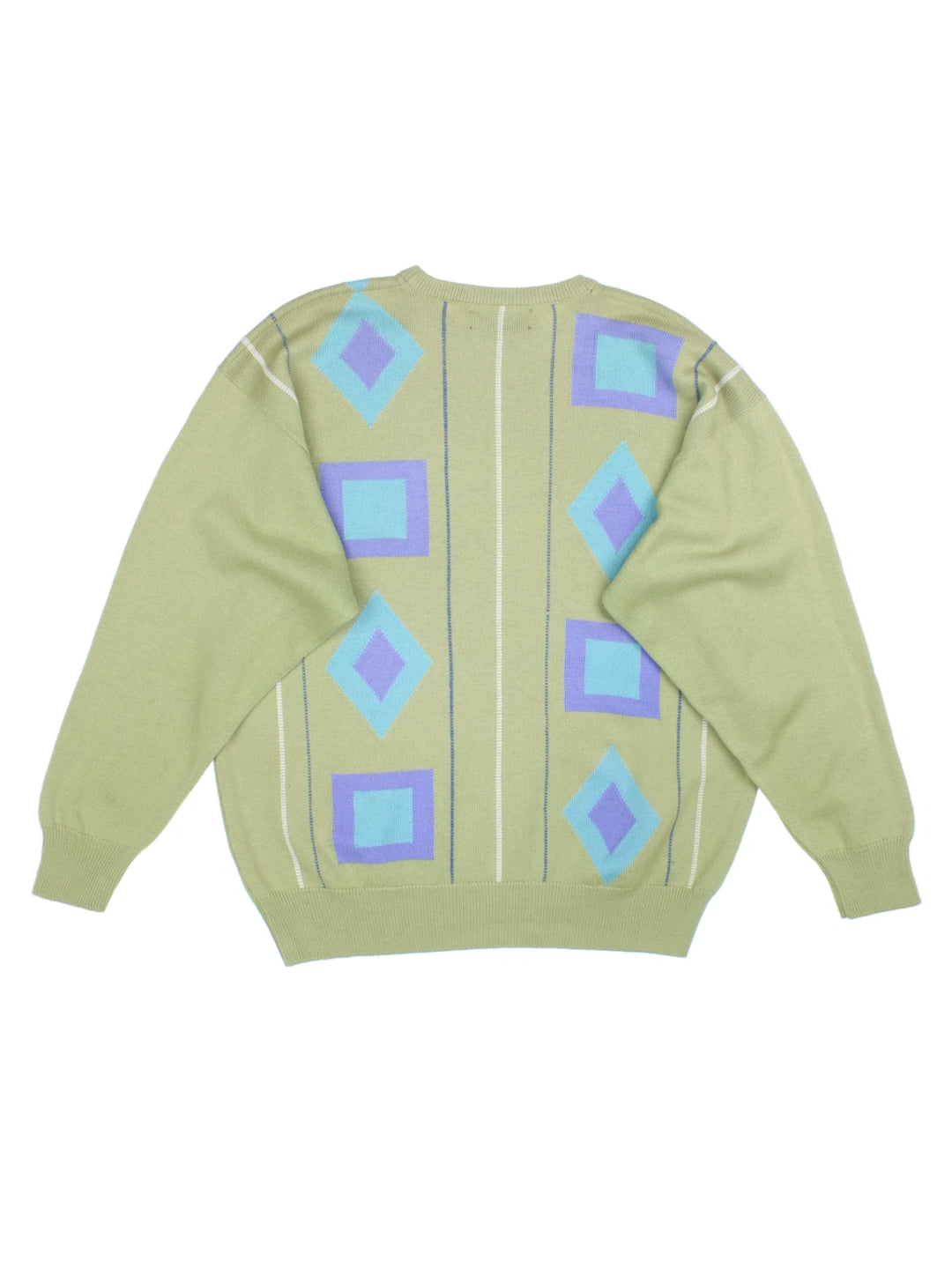 80's Pringle Geometric Pattern Jumper (Size M) - VintageFolk