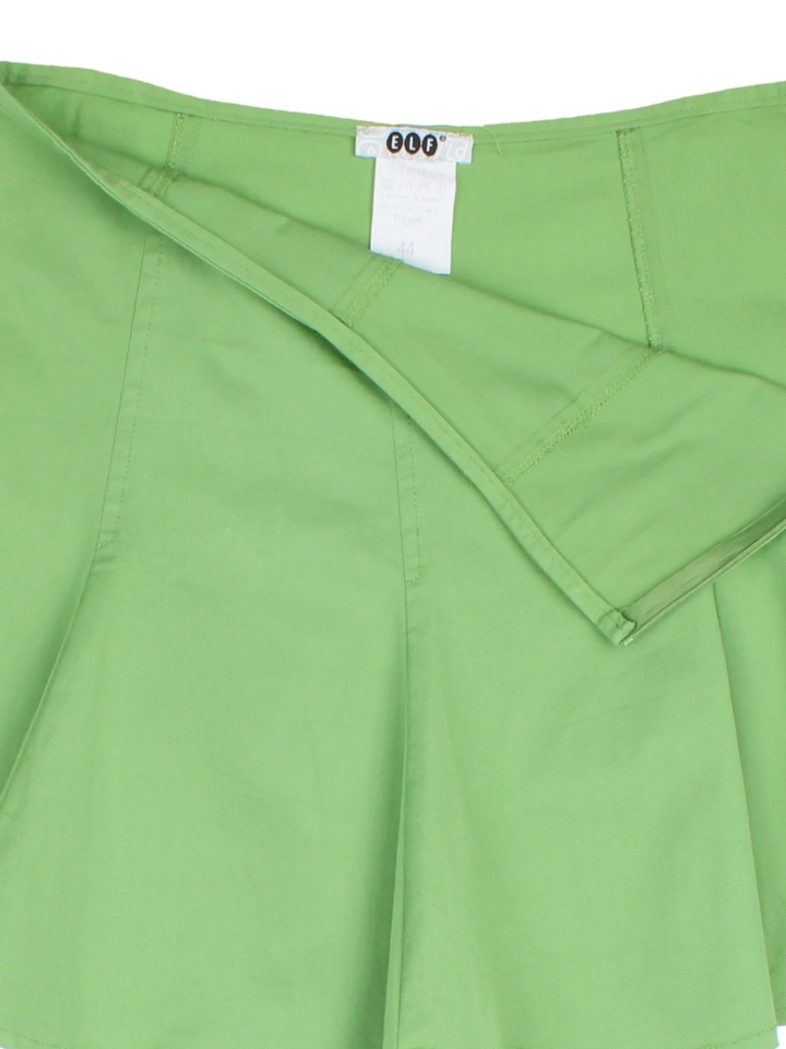 Y2K Pleated Mini Skirt (Size M) - VintageFolk