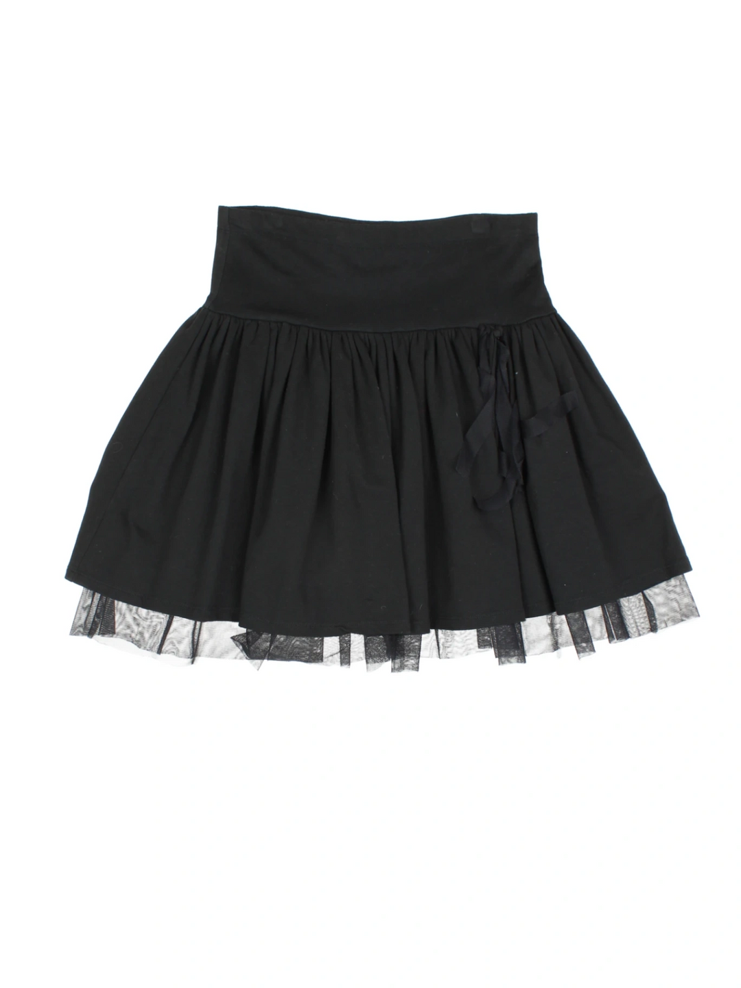 90's Fiorucci Net Layered Mini Skirt (Size L) - VintageFolk