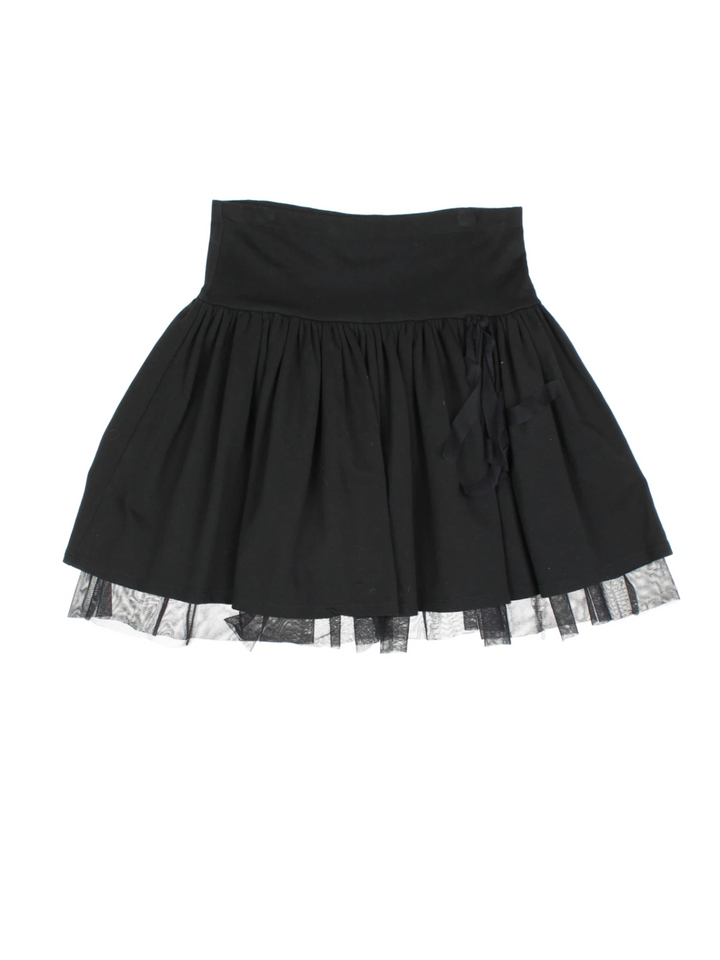 90's Fiorucci Net Layered Mini Skirt (Size L) - VintageFolk
