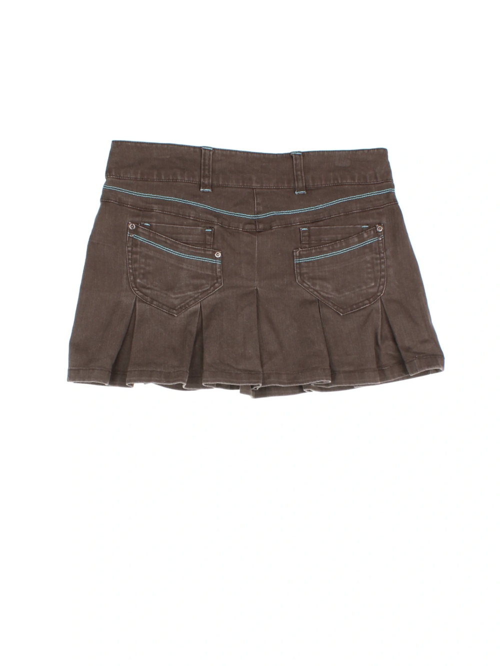 Y2K Pleated Mini Skirt (Size M) - VintageFolk