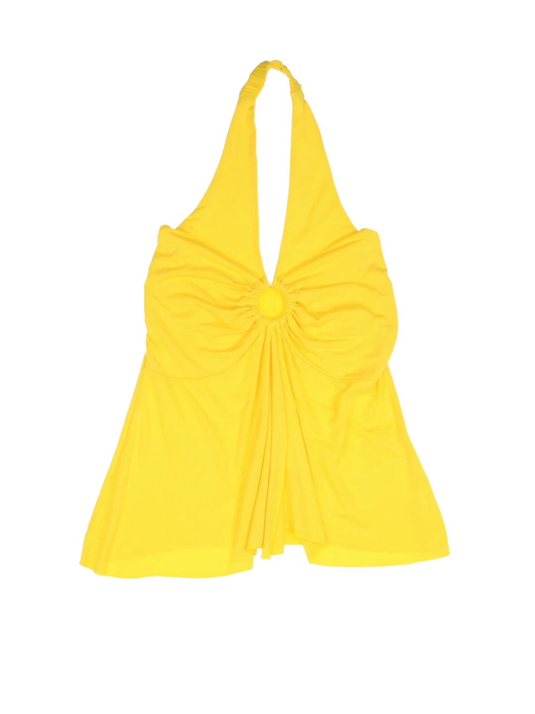 Y2K Halter Neck Key Hole Top (Size S) - VintageFolk