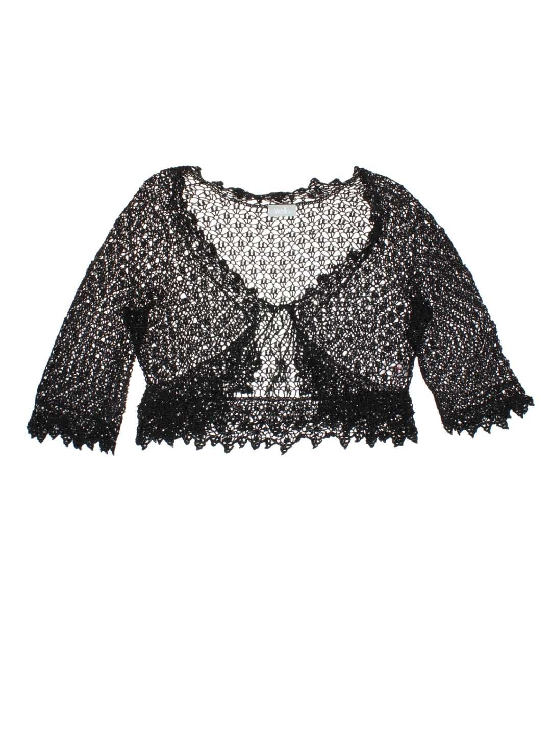 90's Crochet Bolero (Size L) - VintageFolk