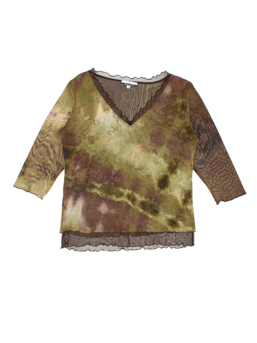 Y2K Tie Dye Mesh Top (Size M) - VintageFolk