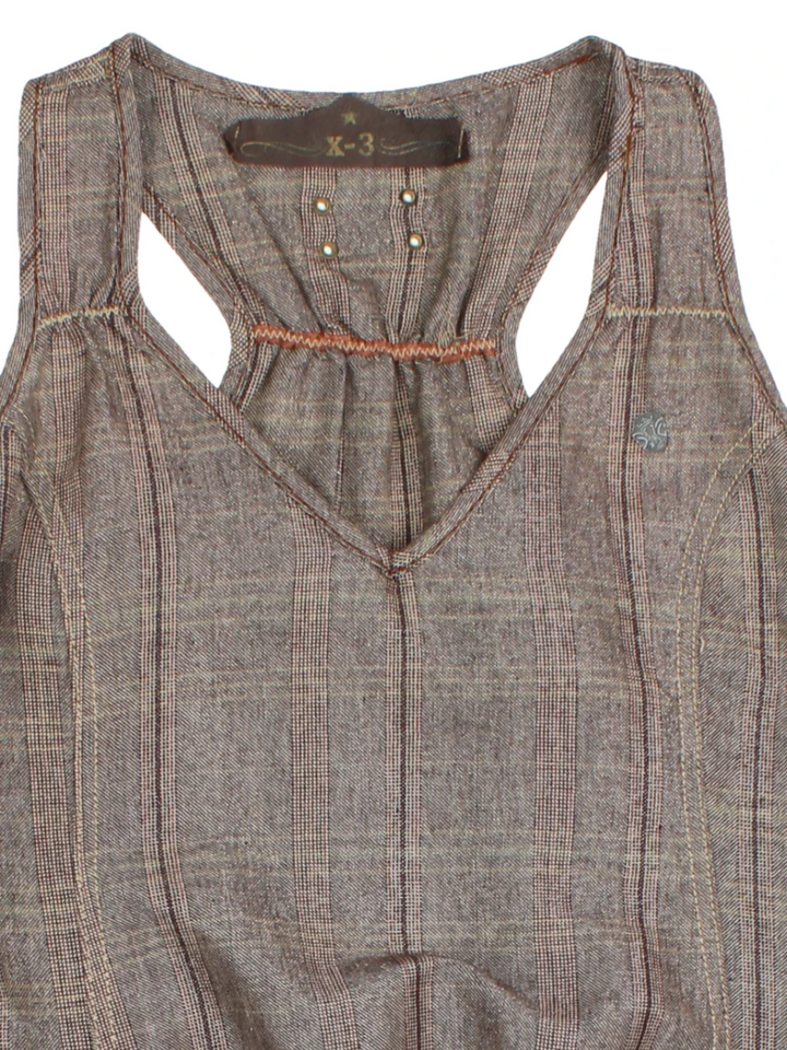Y2K Plaid Mini Dress (Size S)