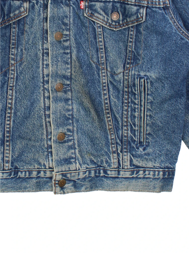 80's Levi Strauss Flannel Lined Denim Jacket (Size M)
