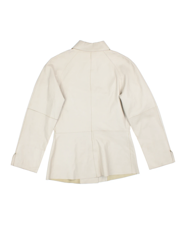 90's Braided Leather Jacket (Size S) - VintageFolk