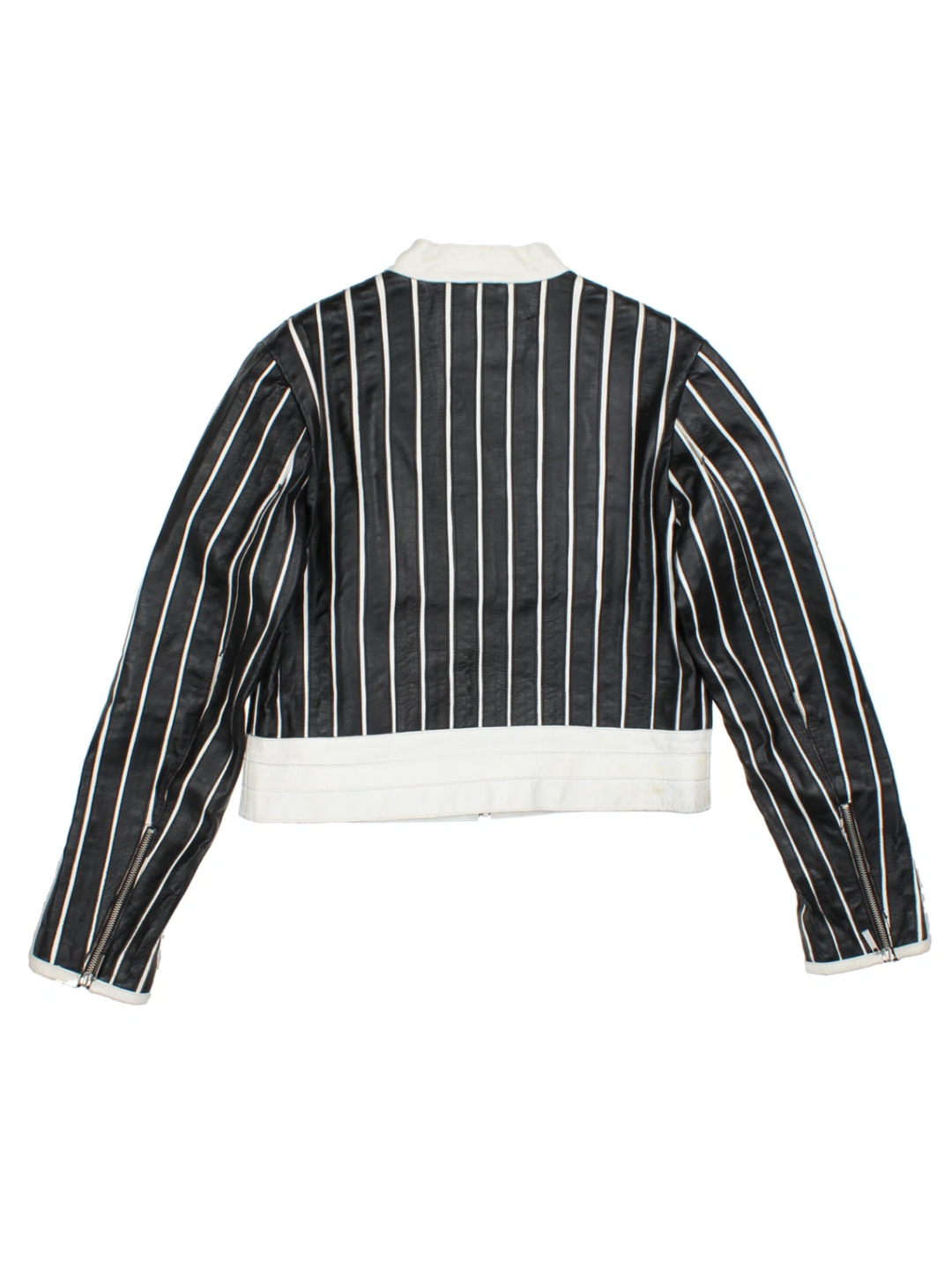 Rino & Pelle Stripe Leather Jacket (Size S)