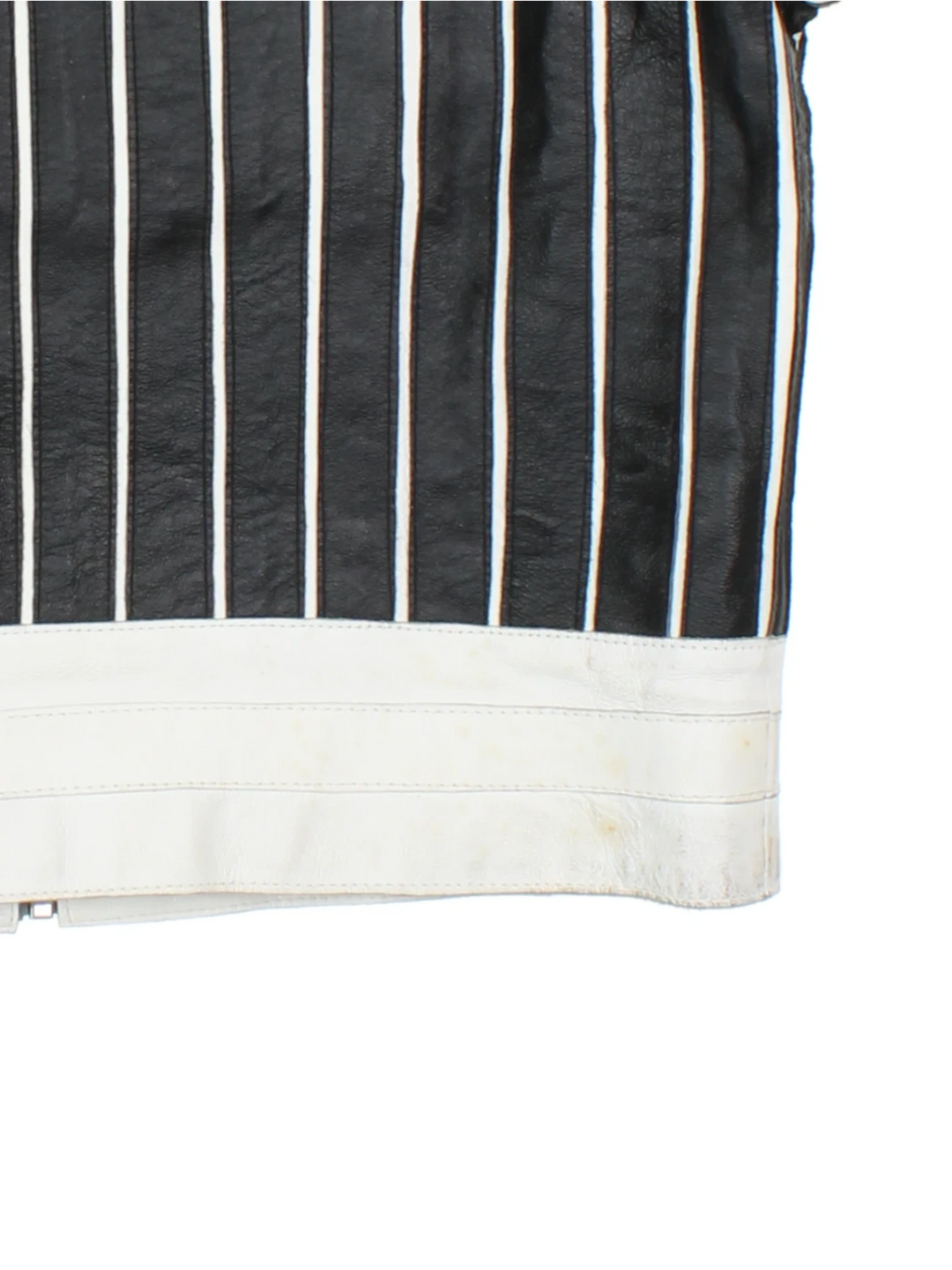 Rino & Pelle Stripe Leather Jacket (Size S)