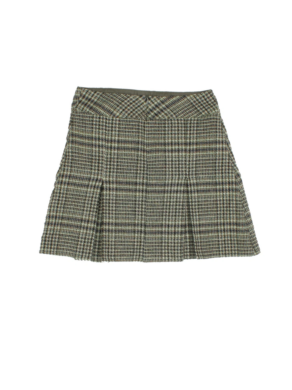 90's Checked Pleated Mini Skirt (Size XS) - VintageFolk