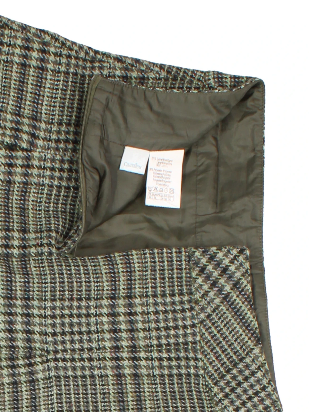 90's Checked Pleated Mini Skirt (Size XS) - VintageFolk
