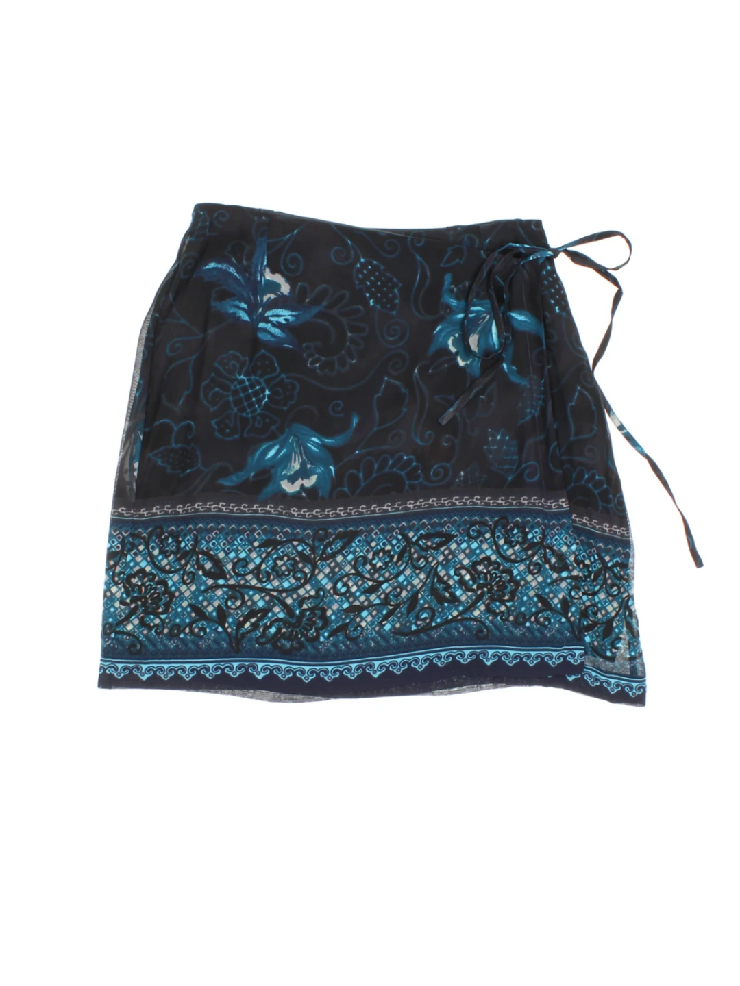 Kenzo Paisley Mini Skirt (Size XS) - VintageFolk