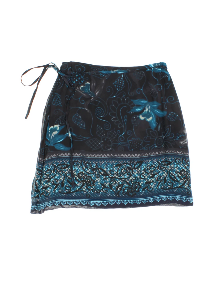Kenzo Paisley Mini Skirt (Size XS) - VintageFolk