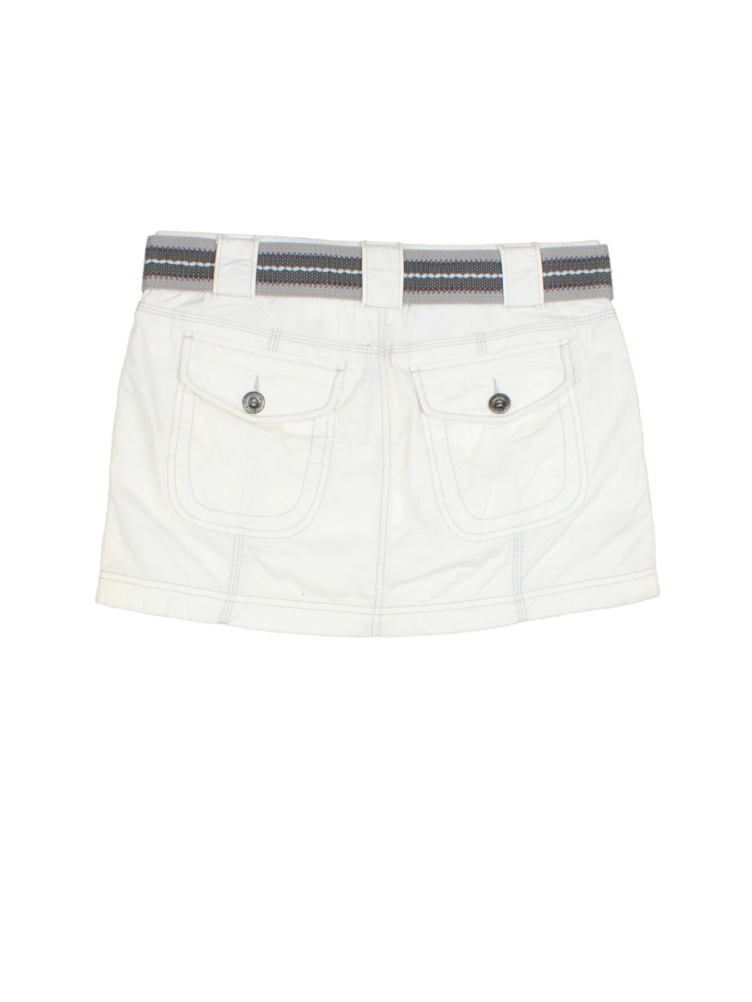 Y2K Belted Mini Skirt (Size S)