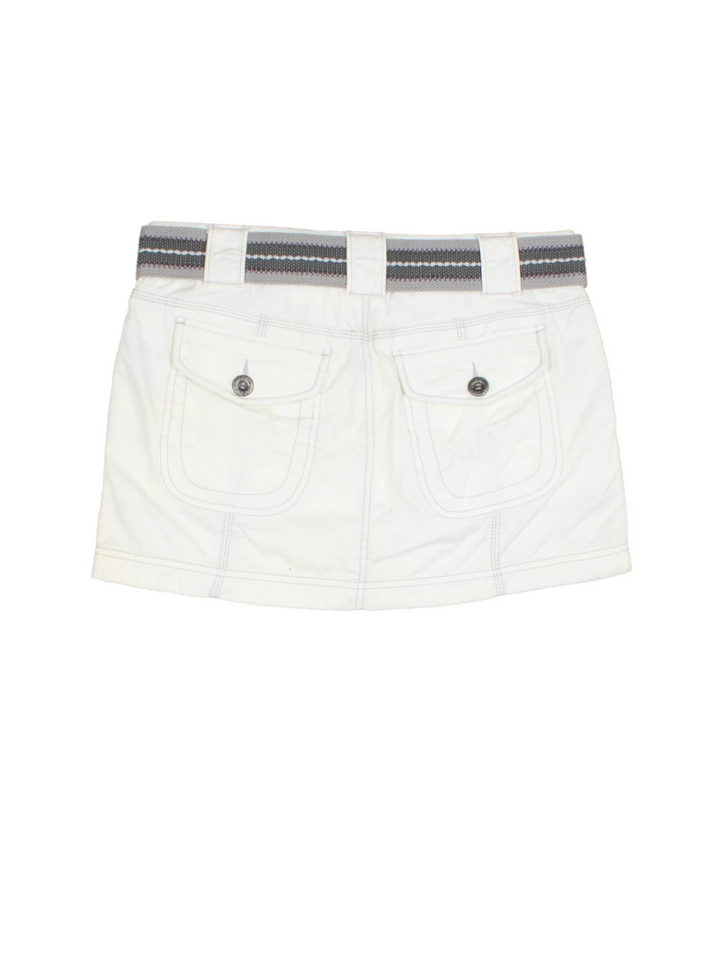 Y2K Belted Mini Skirt (Size S)
