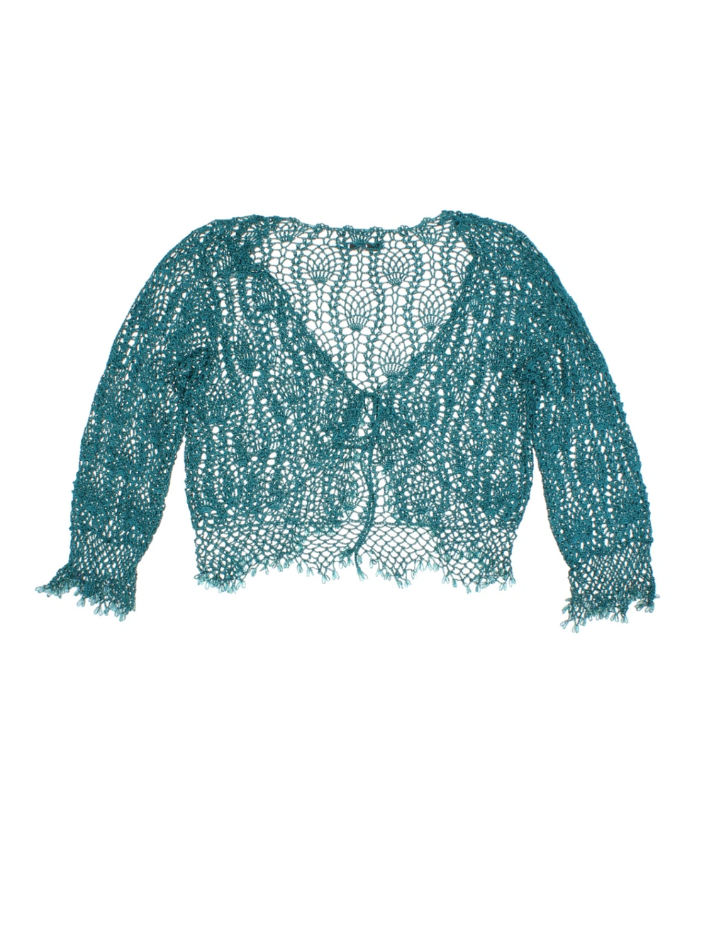 Y2K Crochet Bolero (Size S) - VintageFolk
