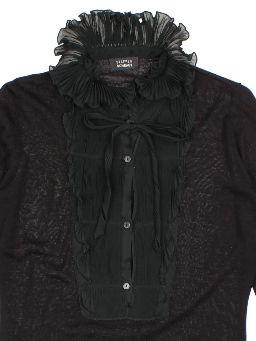 90's Ruffle Blouse (Size L) - VintageFolk