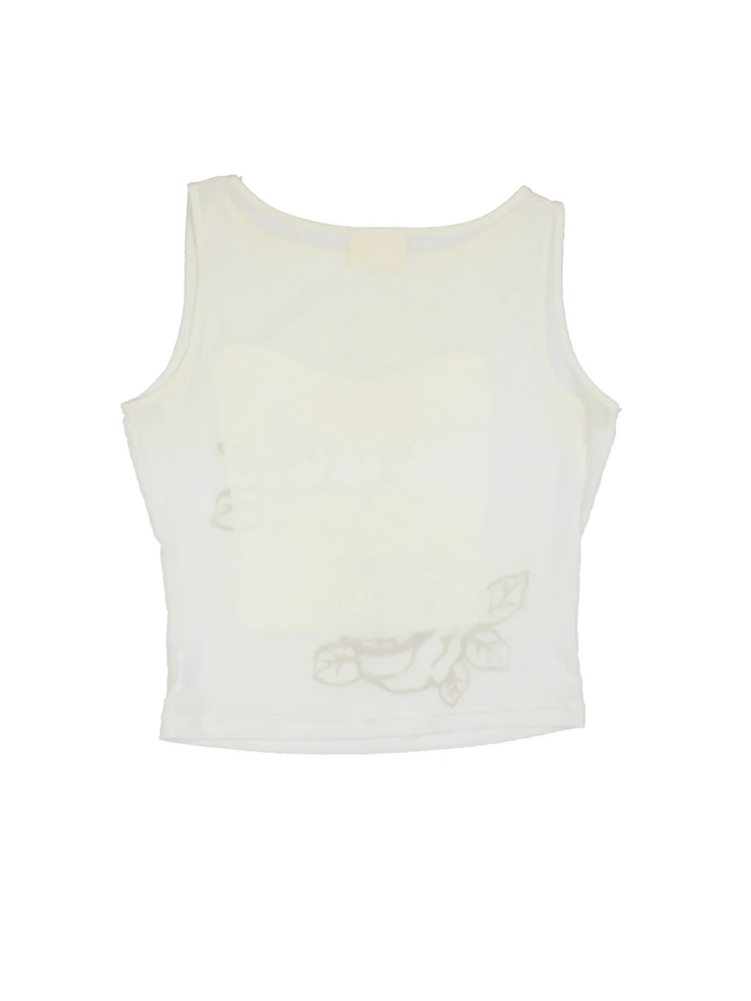 Y2K Floral Embellished Top (Size L) - VintageFolk