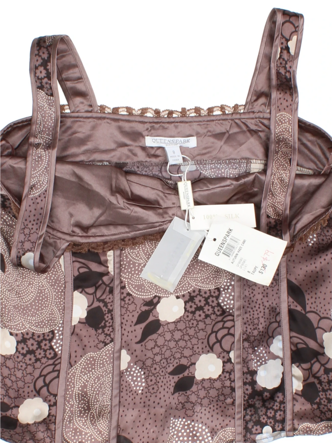 Y2K Silk Corset Top (Size XS) - VintageFolk