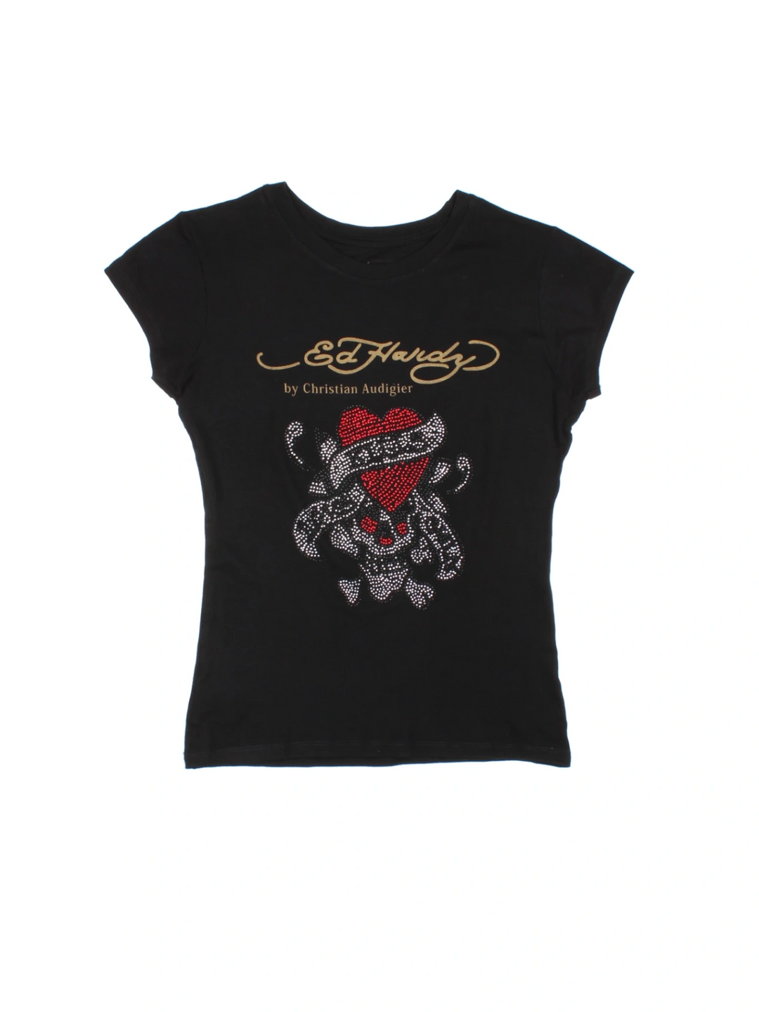 Ed Hardy Love Kills Slowly Baby Tee (Size L) - VintageFolk